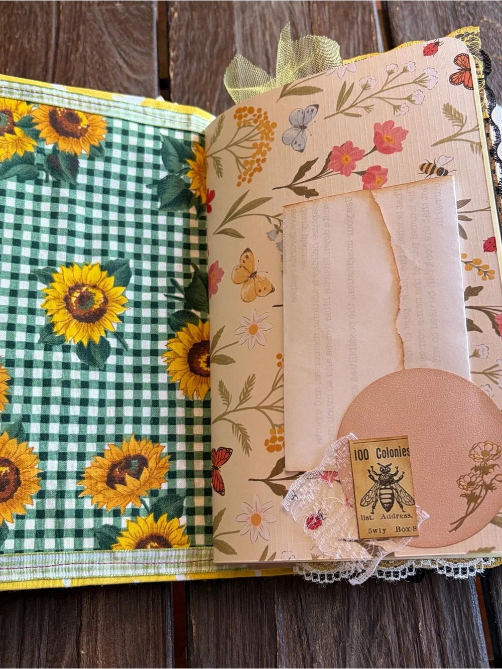 Handmade bee themed